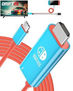 Gmeaou Switch Dock for Switch Docking Station, Portable Switch TV Dock Adapter Compatible Switch/OLED/Steam Deck Support Switch TV Mode with PD Charg