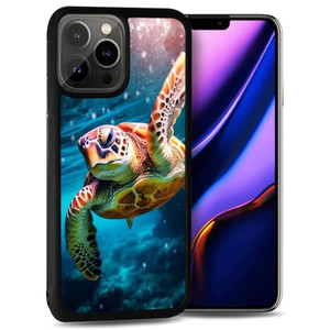 for iPhone 16 Pro, Durable Protective Soft Back Case Phone Cover, HOT24121 Sea Turtle