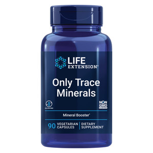 Life Extension Only Trace Minerals, a Daily dose of zinc, Chromium, Boron, Copper, Manganese, Vanadyl sulfate, Gluten-Free, Non-GMO, Vegetarian, 90 C