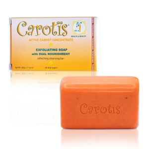 CAROTÏS Exfoliating Soap 200g - Formulated to Restore Radiance and Eliminate Dead Skin Cells, with Vitamin A