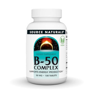 Source Naturals B-50 Complex - Supports Energy Production* - 50 mg - 100 Tablets