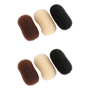 Uonlytech Hair Clip, 6pcs Bump Up Volume Hair Base Insert Sponge for Women DIY Hairstyle, Invisible Features, For Long Hair, Weddings, Parties, Every