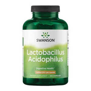Swanson Lactobacillus Acidophilus - Probiotic Supplement Supporting Digestive Health with 1 Billion CFU Per Capsule - Promotes Bowel and GI Tract Hea