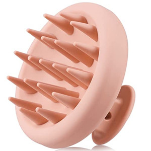BEAUTLOHAS. Silicone Scalp Massager Shampoo Brush for Shower, Scalp Scrubber with Soft Bristles for Hair Growth & Dandruff Treatment, Wet Dry Hair Ma