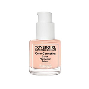 COVERGIRL Clean Fresh Color Correcting Serum – Moisturizer, Face Primer, Skincare, Vegan Formula – Light, 30ml (1.0 fl oz)