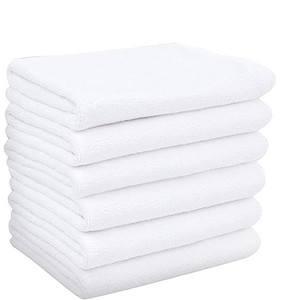 VORLAN Microfiber Facial Cloths Fast Drying Washcloth Absorbent Face Wash Cloth Soft Makeup Remover Cloths 12inch x 12inch