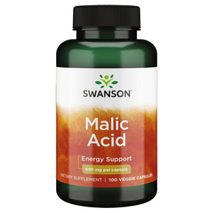 Swanson Malic Acid - Natural Supplement Promoting Cellular Energy Production - Supplement Formula to Help Nourish & Energizes Muscles - (100 Veggie C