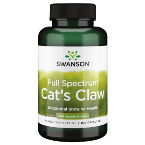 Swanson Full-Spectrum Cat's Claw - Herbal Supplement Promoting Digestive Health & Immune System Support - Natural Formula Supporting Joint Health - (