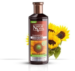 Hair Shampoo Henna Chestnut - Colour and Shine - 300 Ml / Natural & Organic