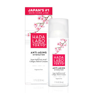 Hada Labo Tokyo Anti-Aging Hydrator Face Serum, with Super Hyaluronic Acid, Collagen & Retinol Complex to Reduce Signs of Aging, Increase Skin Elasti