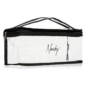 Nanshy Clear Makeup Bags with Zipper - Organizer & Travel Toiletry Bag - Long & Large Bag with Handle for Easy Carrying - Transparent Clear Makeup Ca