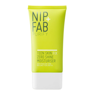 Nip+Fab Teen Skin Fix Zero Shine Face Moisturizer with Niacinamide and Antioxidant Wasabi Extract, Shine Free Mattifying Facial Cream for Oil Control