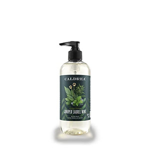 Caldrea Hand Wash Soap, Aloe Vera Gel, Olive Oil and Essential Oils to Cleanse and Condition, Juniper Laurel Mint Scent, 10.8 oz