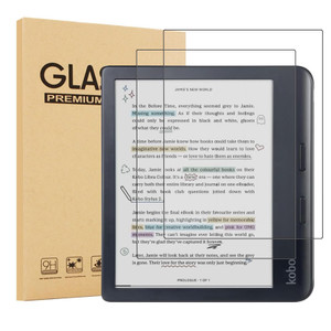 Aircawin Screen Protector for 7'' Kobo Libra Colour 2024/Kobo Libra 2 2021,9H Tempered Glass Film for Kobo Libra Colour 7 inch E-reader,HD Clear,Bubb