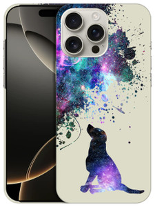 GlamCase for iPhone 16 Pro Max, iPhone 16 Pro Max Case - Galaxy Dog Pattern Printed Slim & Sleek Cute Plastic Hard Protective Designer Back Case/Cove