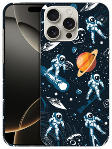 GlamCase for iPhone 16 Pro Max, iPhone 16 Pro Max Case - Astronaut Galaxy Space Printed Slim & Sleek Cute Plastic Hard Protective Designer Back Case/