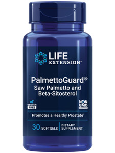 Life Extension PalmettoGuard Saw Palmetto & Beta-Sitosterol  Supports Healthy Prostate Function & Hormone Metabolism Health  Supplements for Men -