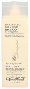 GIOVANNI Eco Chic Smooth as Silk Deep Moisture Shampoo - Apple + Aloe Extracts, Calms Frizz, Detangles, Wash & Go, Lauryl & Laureth Sulfate Free, Par