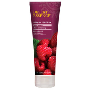 Desert Essence Red Raspberry Shampoo - 8 Fl Ounce - Gloss & Shine Enhancing - Strengthens Hair - Removes Everyday Pollutants - Vitamin A & C - Calciu