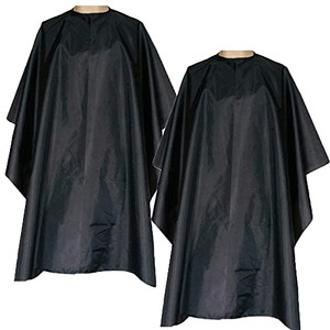 Magiczone Professional Barber Cape - Salon Cape with Snap Closure - Nylon Hair Cutting Cape, Hairdresser Cape - 59" x 51", 2 Pack