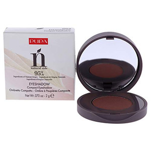 Pupa Milano Natural Side Compact Eyeshadow - Satin Effect - 95% Naturally-Derived Ingredients - Soft and Blendable - Intense Color - 002 Intense Mauv