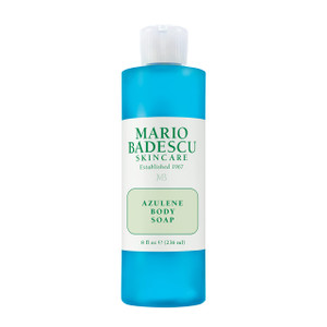 Mario Badescu Azulene Body Soap, Gentle Bath Wash to Soften, Nourish & Cleanse, Comforting Chamomile-Infused Formula for Dry or Sensitive Skin, 8 Fl
