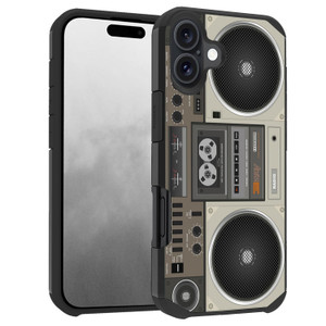 ZXHSBROK Designed for iPhone 16 Plus Case, Heavy Duty Dual Layer Hybrid Hard PC & Soft Silicone Shockproof Drop Phone Protective Cover for iPhone 16