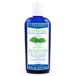 Eco-Dent Alcohol-Free Mouthwash, Mint - Ultimate Essential MouthCare, Oral Care Mouth Wash for Adults, Baking Soda Mouth Rinse with Essential Oils +