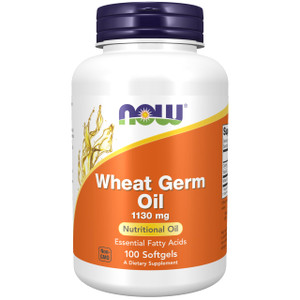 NOW Foods Supplements, Wheat Germ Oil 1,130 mg with Essential Fatty Acids (EFAs), Nutritional Oil, 100 Softgels