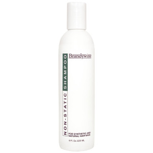 Brandywine Non Static Shampoo, Hair Cleanser for Synthetic & Human Hair Wigs, Hairpieces & Extensions - 8 Fl Oz