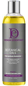 Design Essentials Botanical Oils Hair & Body Moisturizer, For Relaxed & Natural Hair, Lightweight Oil Blend with Botanical Extracts, 4 oz