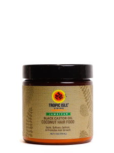 Jamaican Black Castor Oil Coconut Hair Food 4 oz | Seals, Softens, Defines & Promotes Hair Growth | Traditional Handmade Jamaican Black Castor Oil &