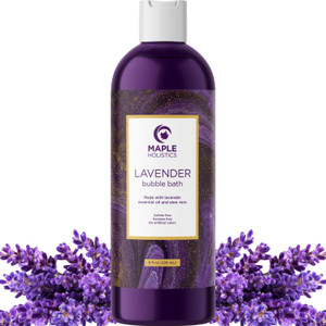 Premium Lavender Bubble Bath for Women - Moisturizing Foaming Bath Bubbles for Adults with Chamomile Clary Sage & Lavender Aromatherapy Oils for Rela