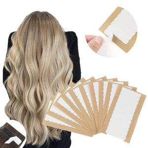ABH AMAZINGBEAUTY HAIR Replacement Tape for Tape in Hair Extensions Double Sided Tape for Hair Extensions 0.8 X 4 CM 120 Tabs Seamless No Residual Ha