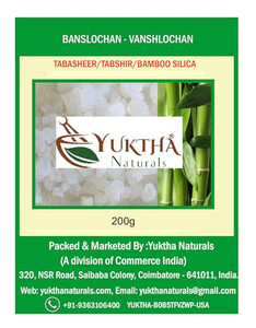 Yuktha Naturals Banslochan | Vanshlochan | Tabasheer | Tabashir | Bamboo Silica - 200g/7.05 oz