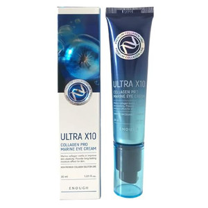 Enough Premium Pro Eye Cream, Korean Skin Care Under Eye Bag Treatment, Ant-Aging Serum for Wrinkles (1.01 fl oz / 30ml, Ultra X10 Collagen Pro Marin