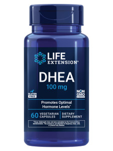 Life Extension DHEA 100 Mg Vegetarian Capsules, 60 Count