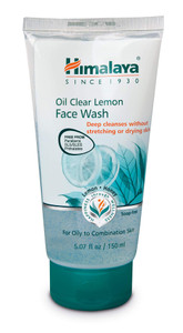 Himalaya Oil Control Lemon Face Wash for Toning, Cleansing and Removing Excess Oil, 5.07 oz
