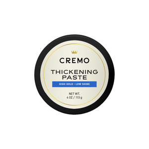 Cremo Hair Thickening Paste for Men - Premium Barber Grade Thickening Paste, High Hold and Low Shine, Hair Styling 4 Oz