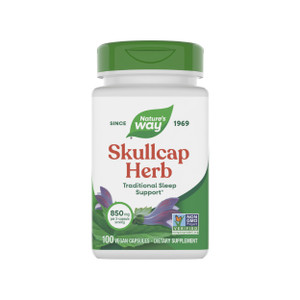 Nature's Way Skullcap Herb - Traditional Herbal Sleep Support* - Skullcap Herb - Non-GMO Project Verified - Gluten Free & Vegan - 100 Vegan Capsules