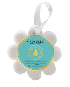 Spongelle Beach Grass Wild Flower Buffer Body Scrubber | Bath & Shower Loofah for Women | Exfoliator with Body Wash Infused Sponge | 14+ uses