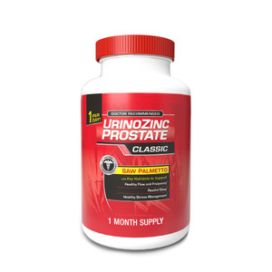 Urinozinc Classic Prostate Supplement, Doctor Recommended with Saw Palmetto, 30 Capsules