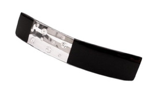 Caravan Black and Crystal Barrette With Stones