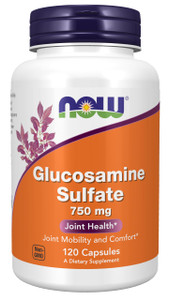 NOW Foods Supplements, Glucosamine Sulfate 750 mg, with UL Dietary Supplement Certification, 120 Veg Capsules