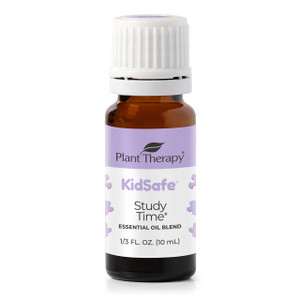 Plant Therapy KidSafe Study Time Essential Oil Blend 10 mL (1/3 oz), 100% Pure, Undiluted, Aromatherapy for Focus, Mind Calming, Concentration Blend