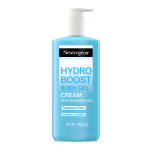 Neutrogena Hydro Boost Body Moisturizing Gel Cream with Hyaluronic Acid, Non-Greasy & Fast Absorbing, Lightweight Hydrating Body Lotion for Normal to