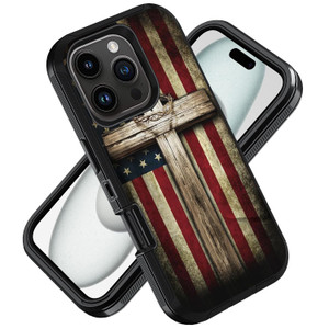 ZXHSBROK Designed for iPhone 16 Pro Case, Military Grade Heavy Duty 3-Layer Shockproof Drop Phone Protective Cover for iPhone 16 Pro (2024) 6.3 inch,