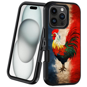 BXIKEOPIU Designed for iPhone 16 Pro Case, Heavy Duty 3-Layer Shockproof Dust/Drop Proof Full-Body Rugged Phone Protective Cover for iPhone 16 Pro (6