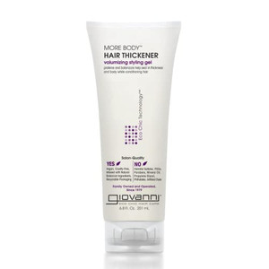 GIOVANNI More Body Hair Thickener - Volumizing Styling Gel, Plumps Hair, Seals Split Ends, Adds Shine, Paraben-Free, Color Safe, Infused with Natural