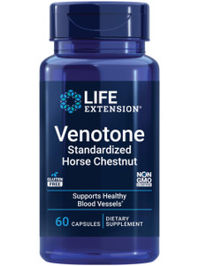 Life Extension Venotone  Standardized Horse Chestnut  Promotes Healthy Fluid Balance  Gluten-Free, Non-GMO  60 Capsules